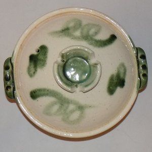 Asian Japanese pottery rice serving bowl (see 2nd picture for size comparison)